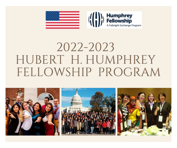 Chương trình học bổng HUBERT H. HUMPHREY 2022-2023 của Mỹ