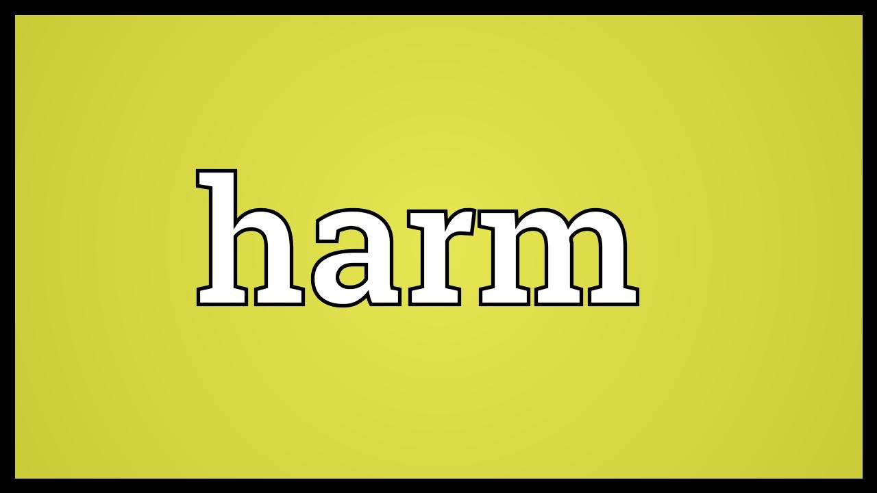 Giới từ nào thường được sử dụng sau harm?

